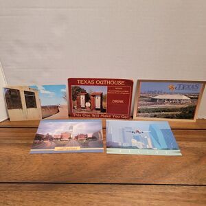 Set of 5 Texas Post Cards - Classic